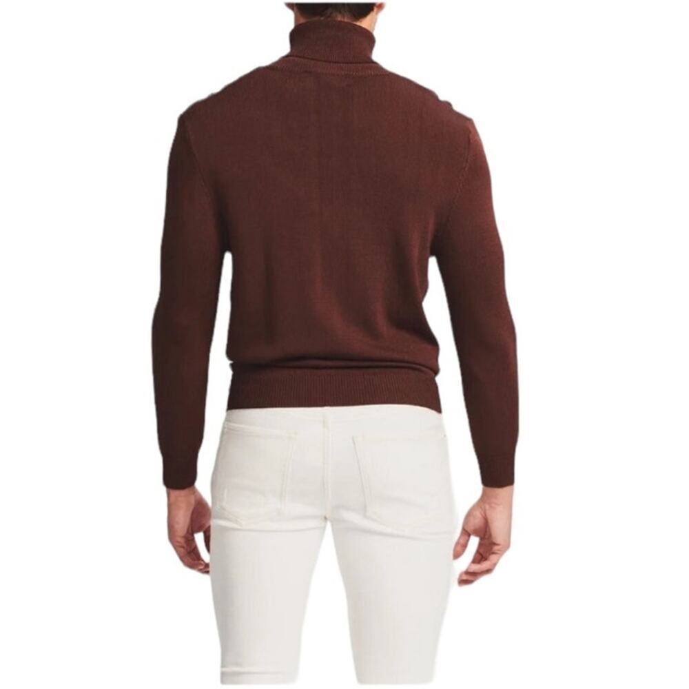 Ser.O.Ya Men's Weston Turtleneck in Dark Brown Size Medium NWT - Picture 2 of 7